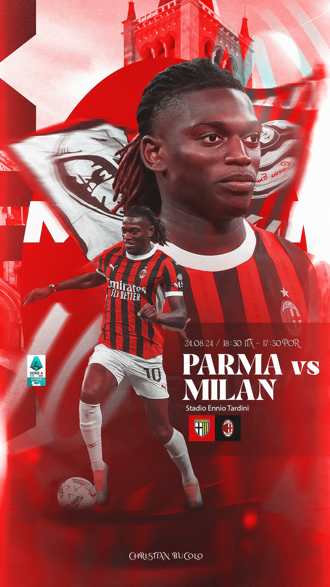 Parma vs Milan 2024. Serie a match
