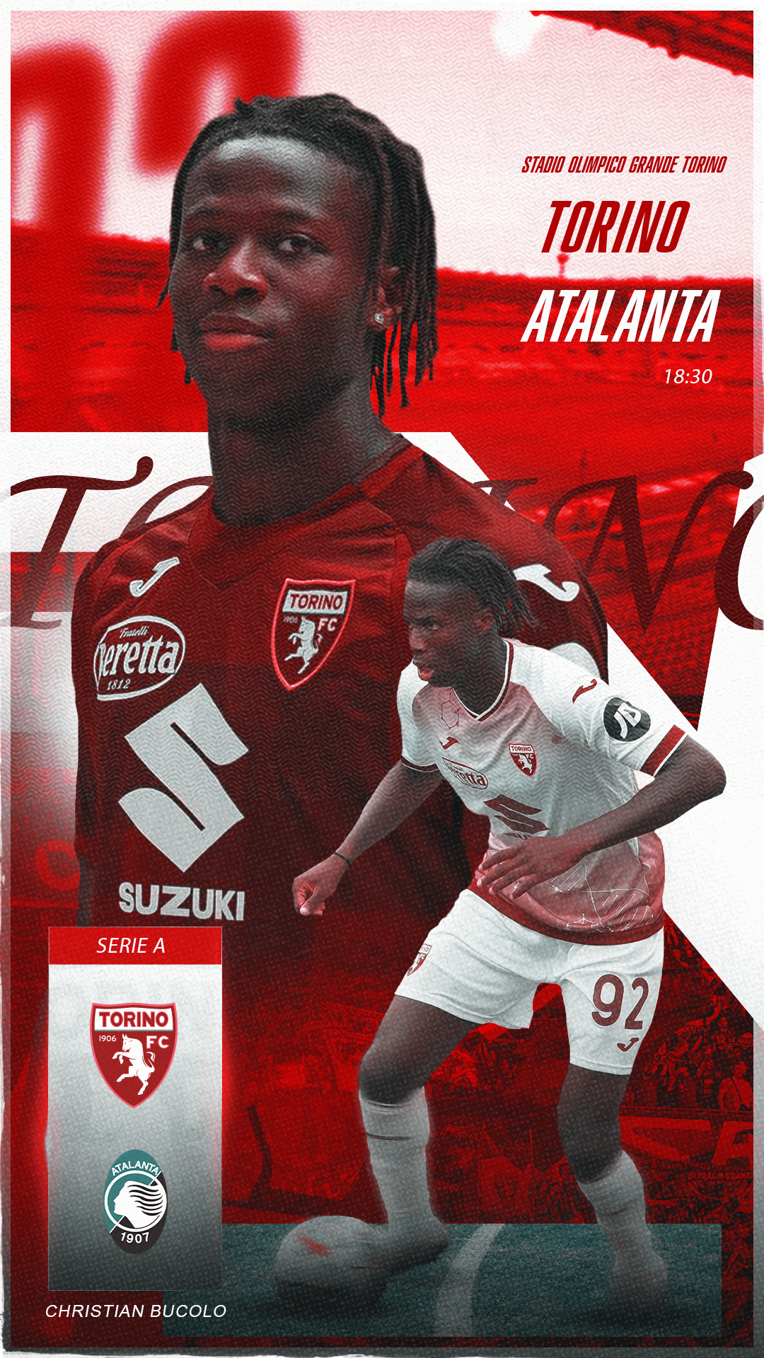 Torino vs Atalanta . Njie